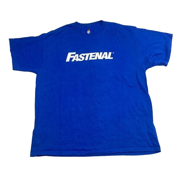Fastenal 60 Carl Edwards Signed Tee Thrifted Vintage Style Size 2XL - Picture 1 of 8